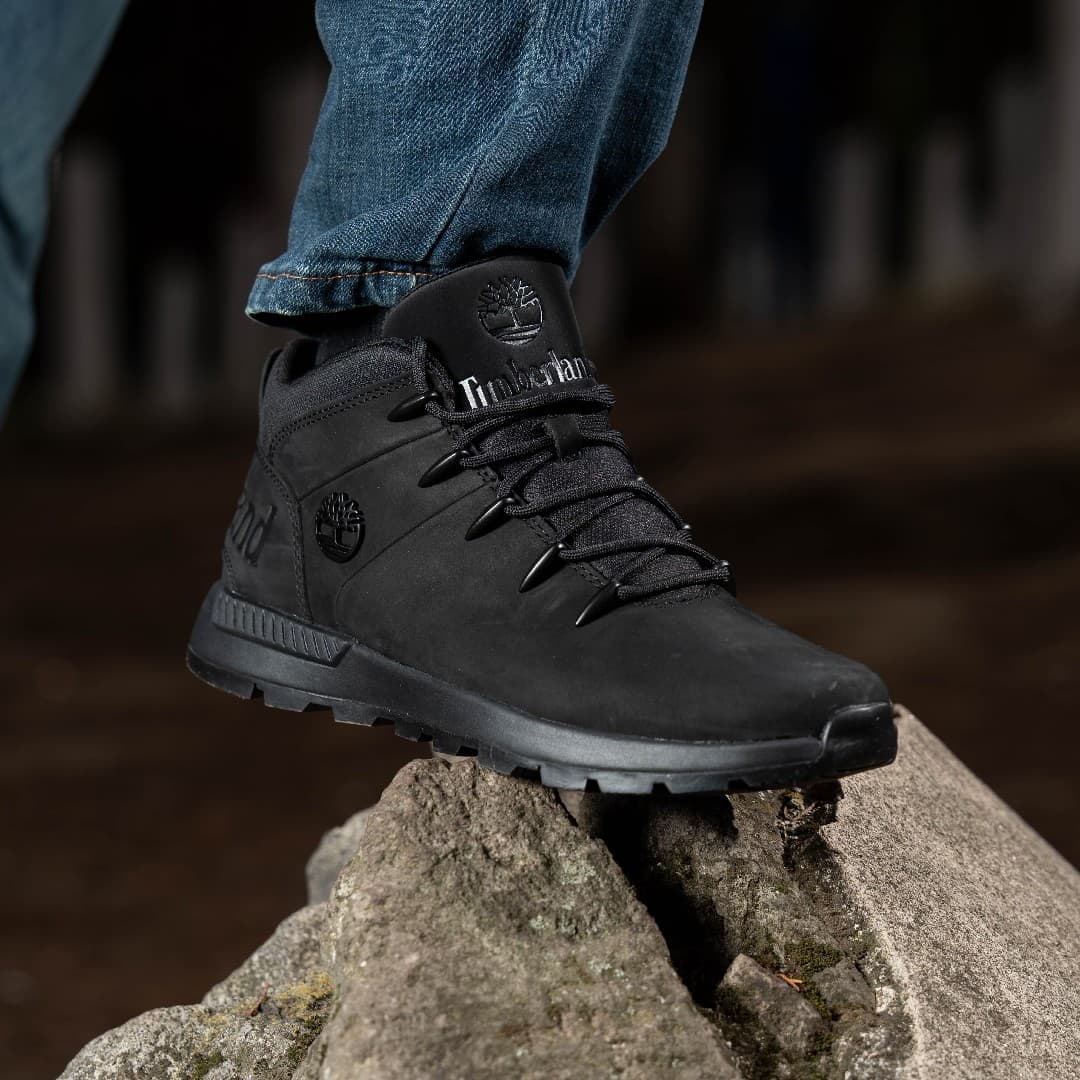 TIMBERLAND SPRINT TREKKER-MID LACE UP SNE JET BLACK